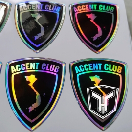 Decal 7 màu (Hologram) Phủ Keo Epoxy 7