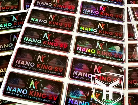 Decal 7 màu (Hologram) Phủ Keo Epoxy 2