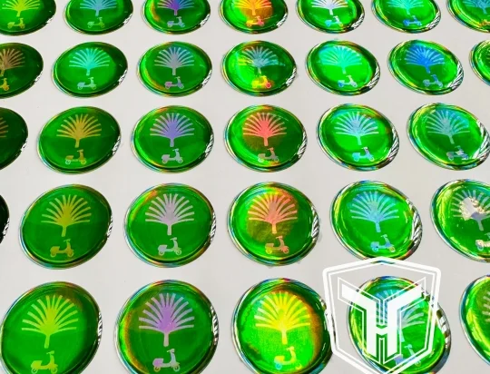 Decal 7 màu (Hologram) Phủ Keo Epoxy 4