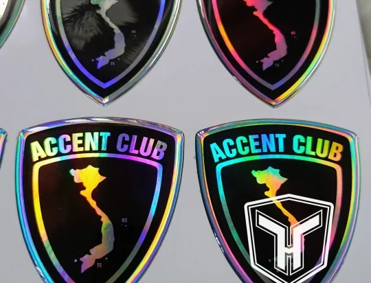 Decal 7 màu (Hologram) Phủ Keo Epoxy 7