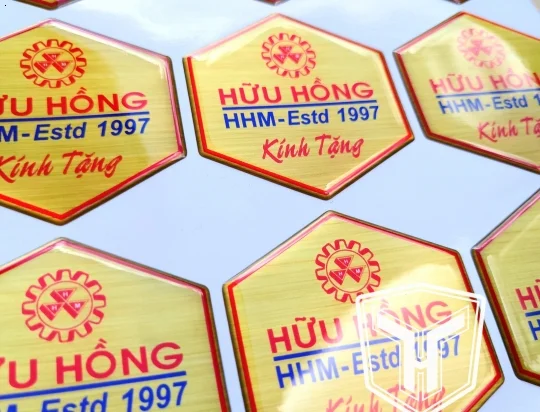 Decal Xi Bạc Phủ Keo Epoxy 6